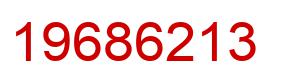 Number 19686213 red image