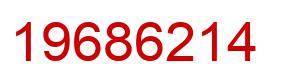 Number 19686214 red image