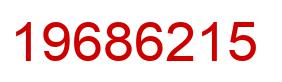Number 19686215 red image