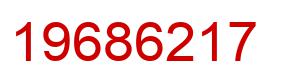 Number 19686217 red image