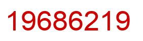Number 19686219 red image