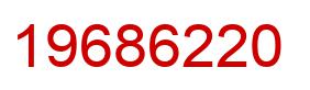Number 19686220 red image