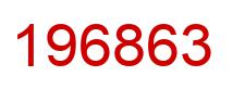 Number 196863 red image