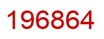 Number 196864 red image