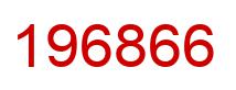Number 196866 red image