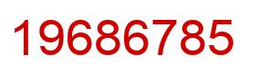 Number 19686785 red image
