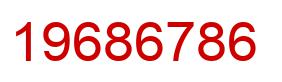 Number 19686786 red image
