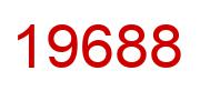 Number 19688 red image