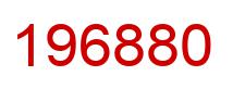 Number 196880 red image