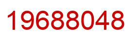 Number 19688048 red image