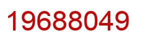 Number 19688049 red image