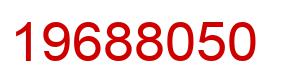 Number 19688050 red image