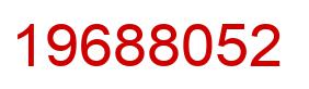 Número 19688052 imagen rojo