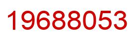 Number 19688053 red image
