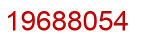 Number 19688054 red image