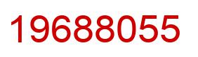 Number 19688055 red image