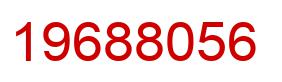 Number 19688056 red image
