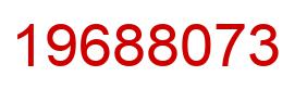 Number 19688073 red image