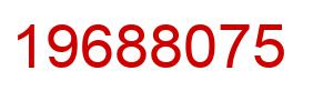 Number 19688075 red image