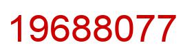 Number 19688077 red image