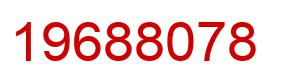 Number 19688078 red image