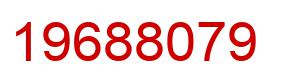Number 19688079 red image