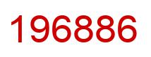 Number 196886 red image