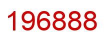 Number 196888 red image