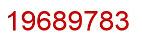 Number 19689783 red image