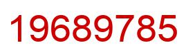 Number 19689785 red image