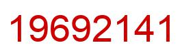 Number 19692141 red image