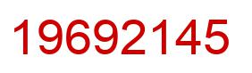 Number 19692145 red image