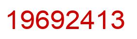 Number 19692413 red image