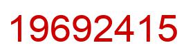Number 19692415 red image