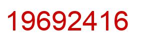 Number 19692416 red image