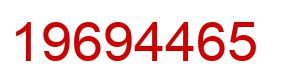 Number 19694465 red image