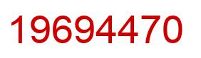 Number 19694470 red image