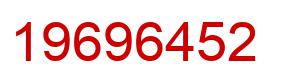 Number 19696452 red image