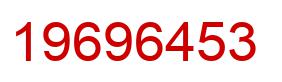 Number 19696453 red image