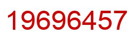 Number 19696457 red image