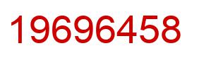 Number 19696458 red image