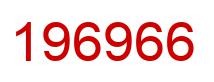 Number 196966 red image