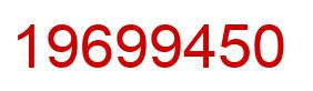 Number 19699450 red image