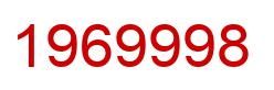Number 1969998 red image