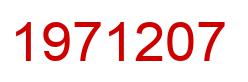 Number 1971207 red image