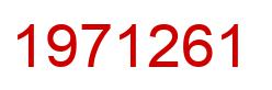 Number 1971261 red image