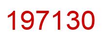 Número 197130 imagen rojo