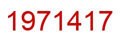 Number 1971417 red image