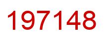 Number 197148 red image