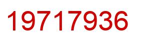 Number 19717936 red image